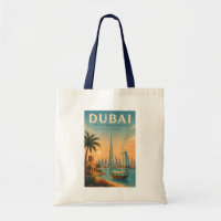 Dubaï Émirats arabes unis Illustration Voyage Art 