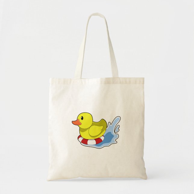 Tote Bag Duck with Swim ring à Water.PNG (Devant)