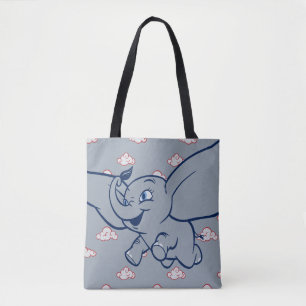 Tote Bag Dumbo  Dessin en duvet avec plumes