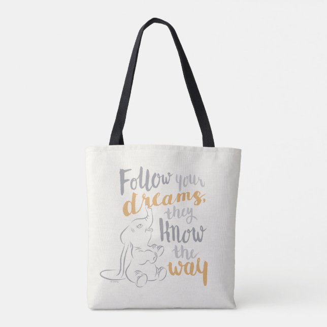 Tote Bag Dumbo (homonymie) | Follow Your Dreams (Dos)