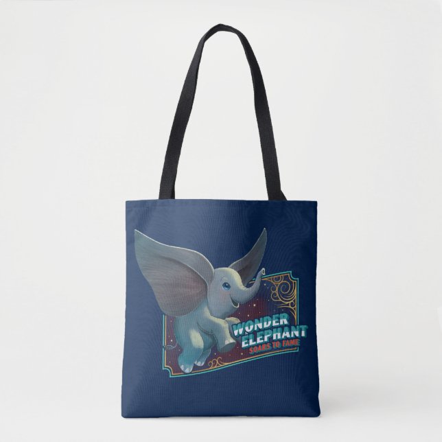 Tote Bag Dumbo| Merveilleux Eléphant S'Enfonce Dans L'Art D (Devant)