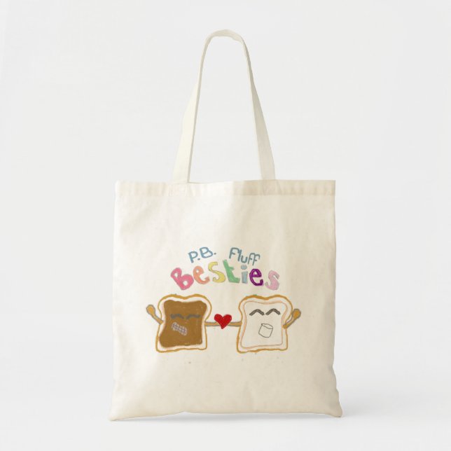 Tote Bag duvet de beurre d'arachide de besties (Devant)