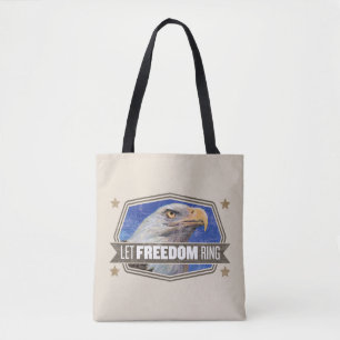 Tote Bag Eagle-Laissez l'anneau de liberté