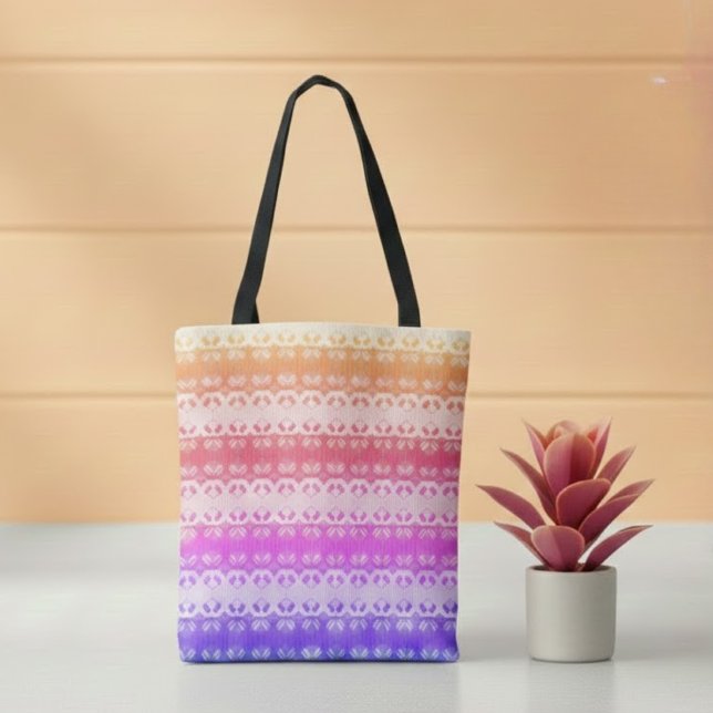 Tote Bag Earth Grid Rainbow Summer Tote (Créateur téléchargé)
