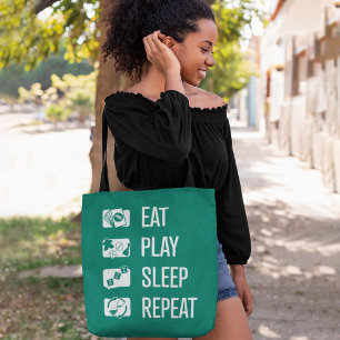 Tote Bag Eat-Play-Sleep-Repeat Jeux Fourre-tout