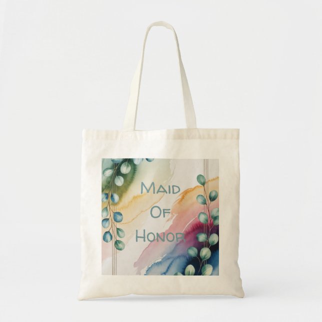 Tote Bag Eau-forte personnalisée de eucalyptus Demoiselle d (Devant)