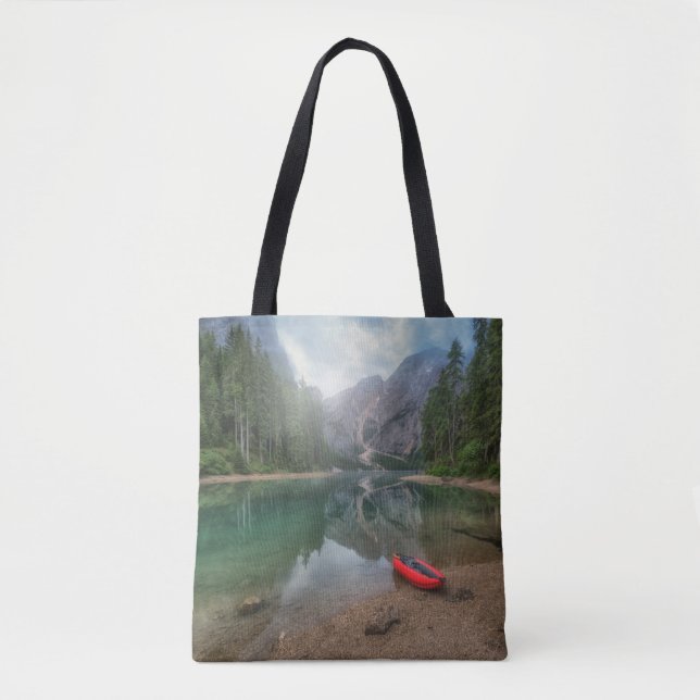 Tote Bag Eau | Lac Tyrol du Sud, Italie (Devant)