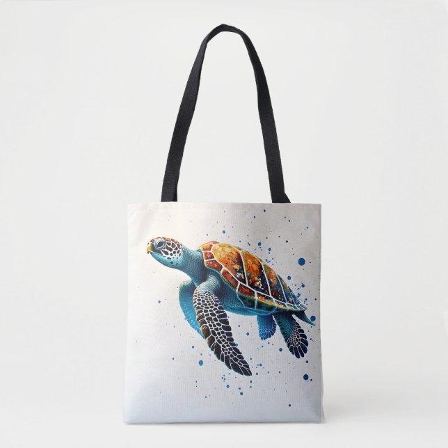 Tote Bag Eaux calmes : Célébrez les tortues marines avec l' (Devant)