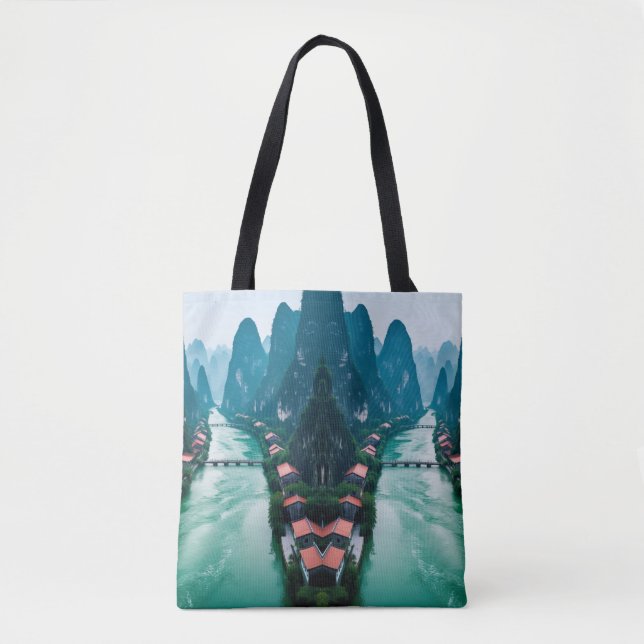 Tote Bag Eaux de vent - Nature à couper le souffle à chaque (Devant)