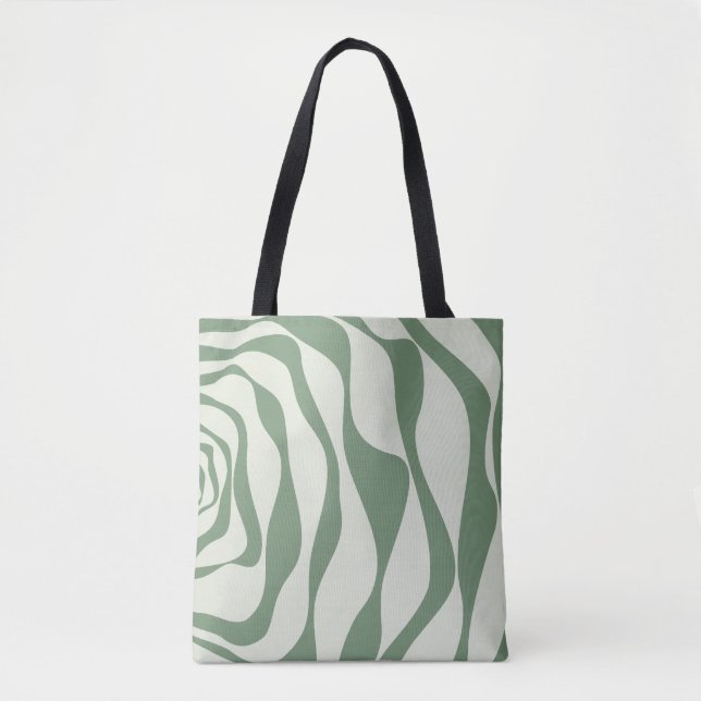 Tote Bag Ebb et flux 4 en vert (Devant)