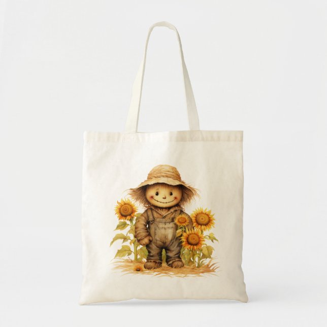 Tote Bag Écart avec tournesol (Devant)