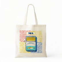 Tote Bag Eclectic Sardines Design | Customizable 