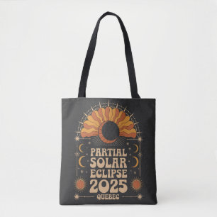 Tote Bag Éclipse solaire partielle 2025 Québec Canada