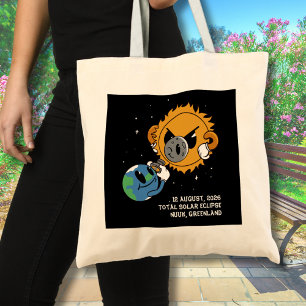 Tote Bag Éclipse Solaire Totale 2026 Groenland Photobomb