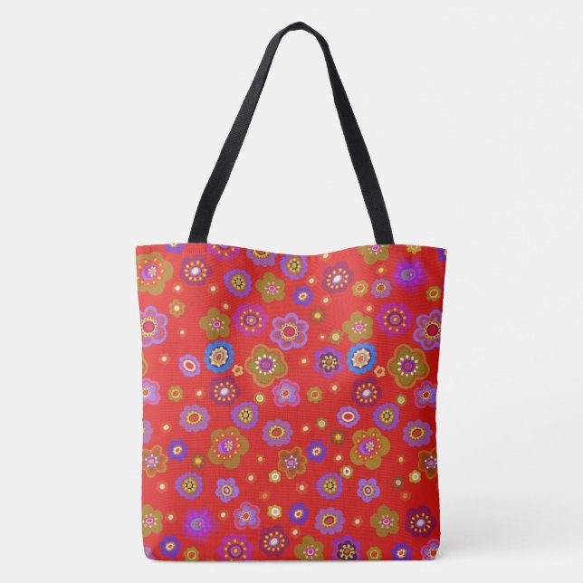 Tote Bag Eco-Bag : Nous allons là Playa ou aux Achats ? (Dos)
