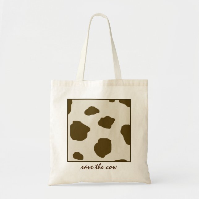 Tote Bag Économies de végétalien les taches de peau de brun (Devant)