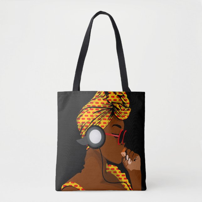 Tote Bag Écouter Tunes (Devant)