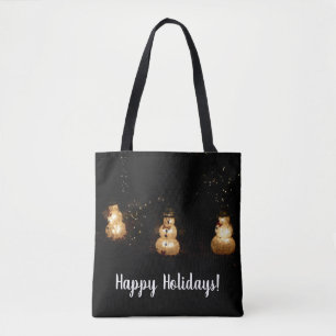 Tote Bag Écran Luminaire Snowman