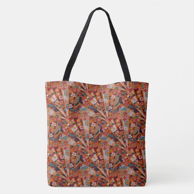 Tote Bag Écrans Tissu oriental (Dos)