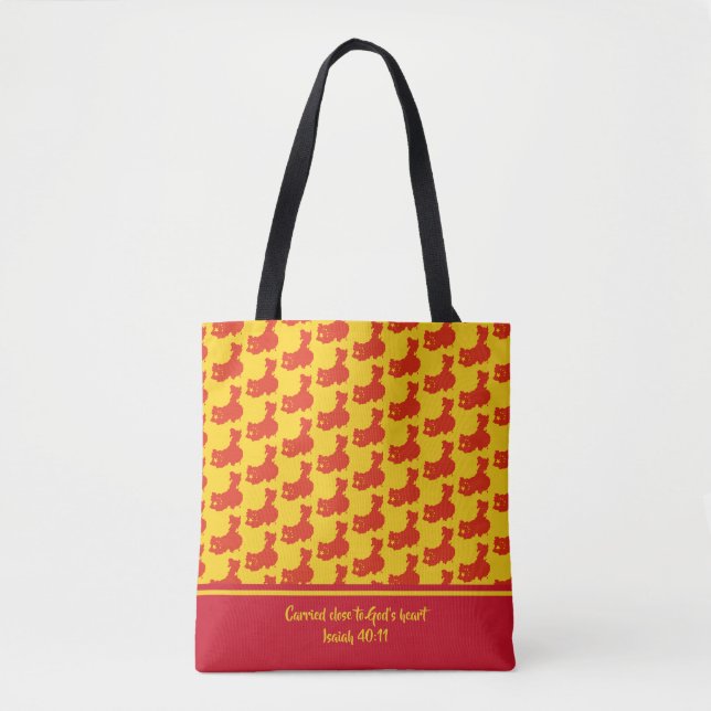 Tote Bag Écriture chrétienne CHINE DRAPEAU CHINE Isaiah (Devant)