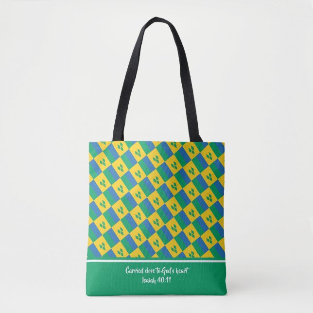 Tote Bag Écriture chrétienne ST VINCENT DRAPEAU Isaiah (Devant)