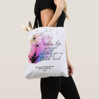 Tote Bag Écriture Dandelion dimanche école Bible personnali