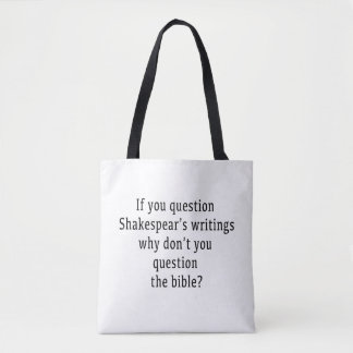 Tote Bag Écriture de Shakespear
