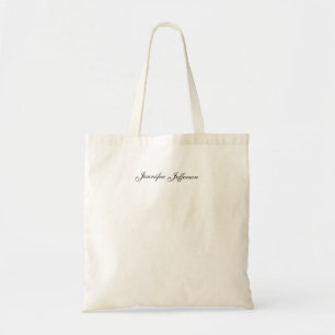 Tote Bag Écriture manuscrite moderne élégante simple profes