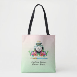 Tote Bag Écrivain vintage Inkwell et Dip Pen Freelance
