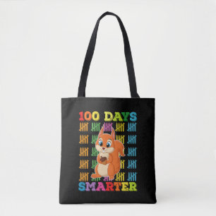 Tote Bag Écureuil 100 jours plus intelligent 100e jour d'éc