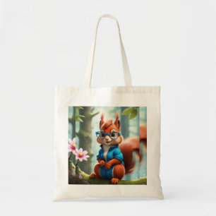 Tote Bag Écureuil mignon sur la branche d'arbre-57400