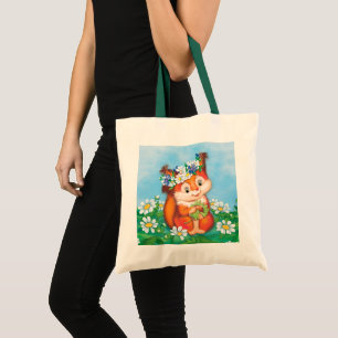 Tote Bag écureuil orange