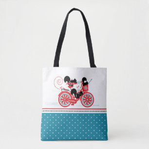 Tote Bag Écureuils sur une Fourre-tout à vélo
