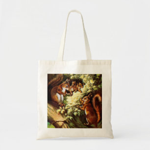 Tote Bag Écureuils vintages
