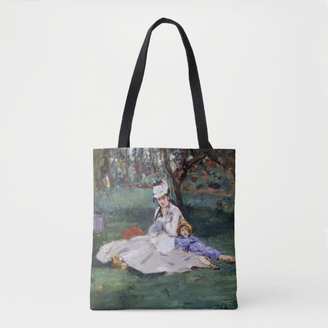 Tote Bag Edouard Manet - La famille Monet dans son jardin (Devant)