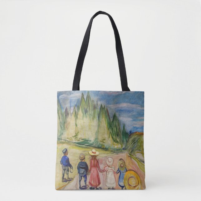 Tote Bag Edvard Munch - La forêt Fairytale (Devant)