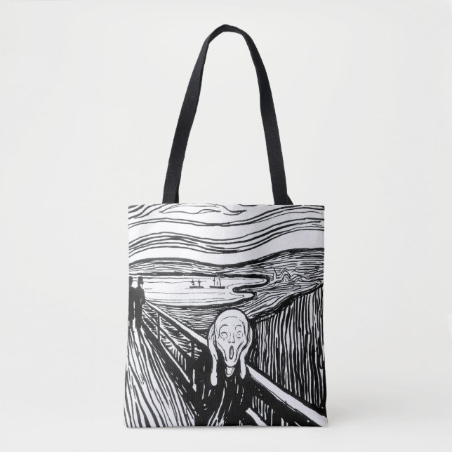 Tote Bag Edvard Munch - La lithographie de cri (Devant)