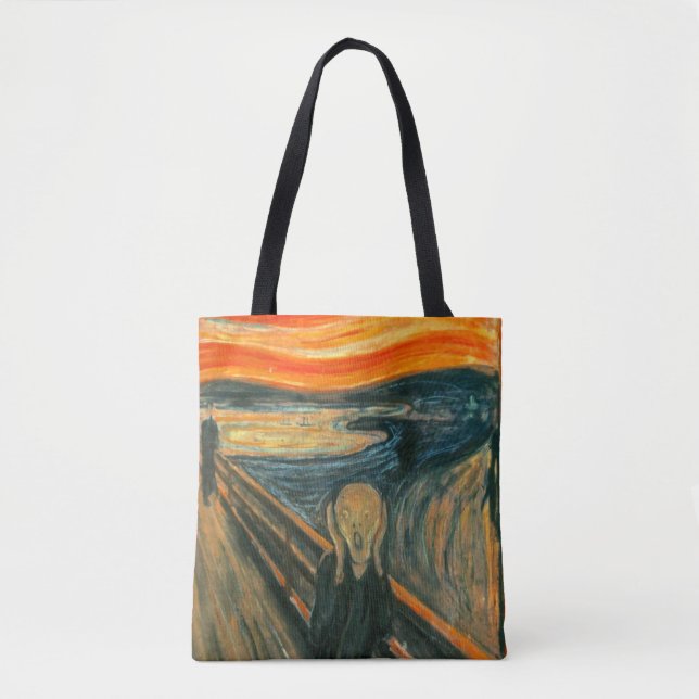 Tote Bag EDVARD MUNCH - le cri perçant 1893 (Devant)