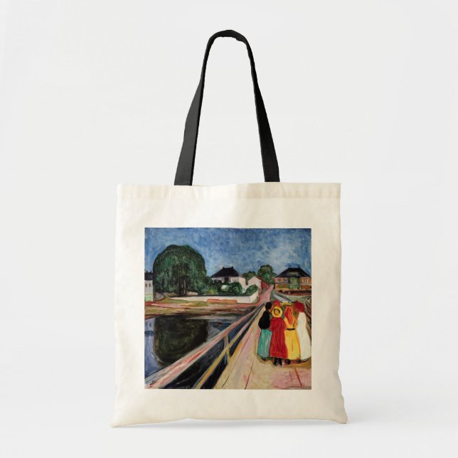 Tote Bag Edvard Munch - Les filles sur le pont 1902 (Devant)