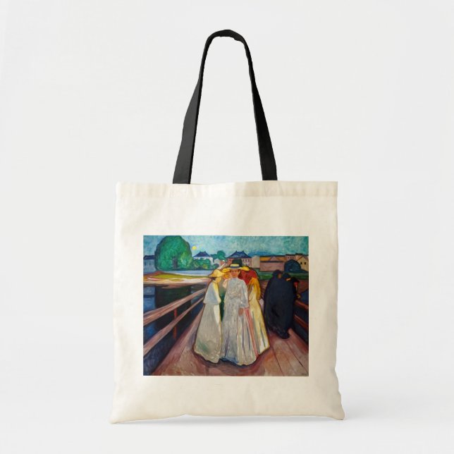 Tote Bag Edvard Munch - Les filles sur le pont 1903 (Devant)