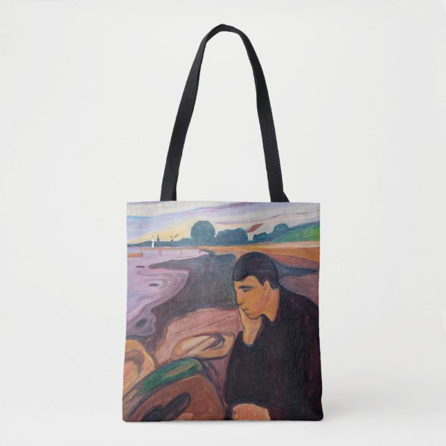 Tote Bag Edvard Munch - Melancholy 1894 (Devant)