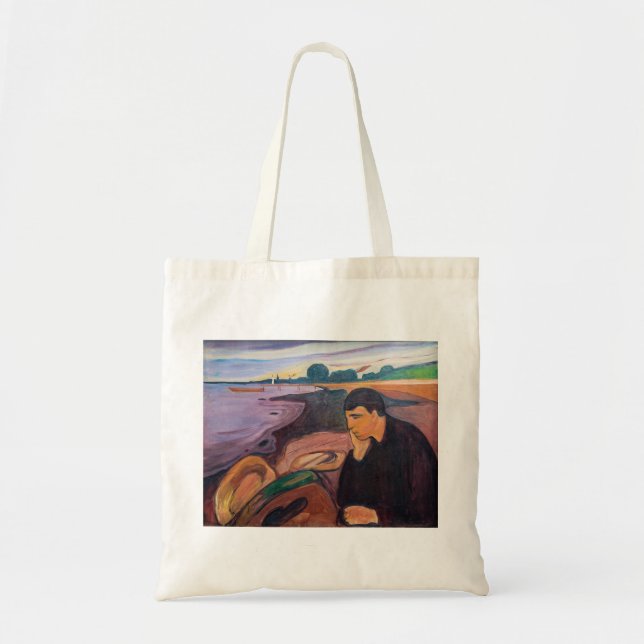 Tote Bag Edvard Munch - Melancholy 1894 (Devant)