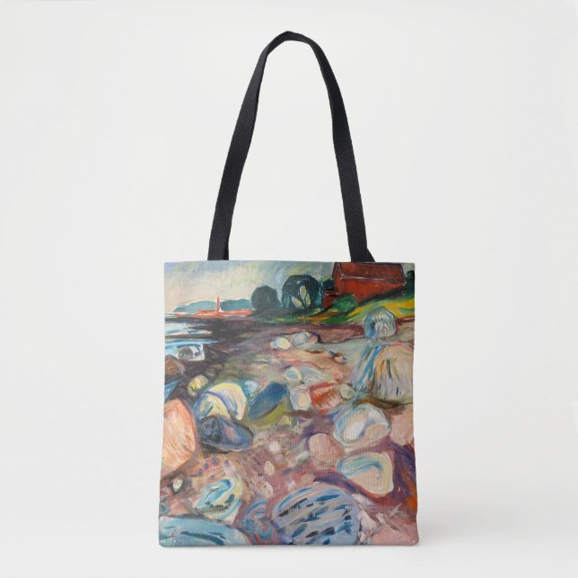 Tote Bag Edvard Munch - Rive avec Maison Rouge (Devant)