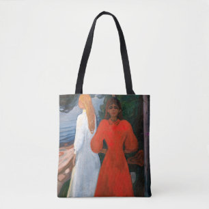 Tote Bag Edvard Munch - Rouge et Blanc
