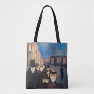 Tote Bag Edvard Munch - Soirée sur Karl Johan Street