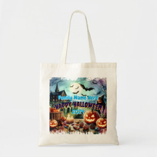 Tote Bag Eerie Halloween Night Watercolor