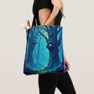 Tote Bag Eerie Woodland Eyes