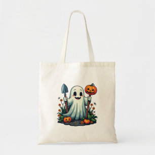 Tote Bag Éffrayant Halloween Jardin d'automne Citrouille fa