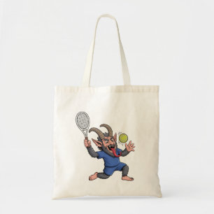 Tote Bag Éffrayant Krampus Jouer Tennis Noël