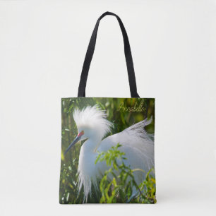 Tote Bag Egret neigeux